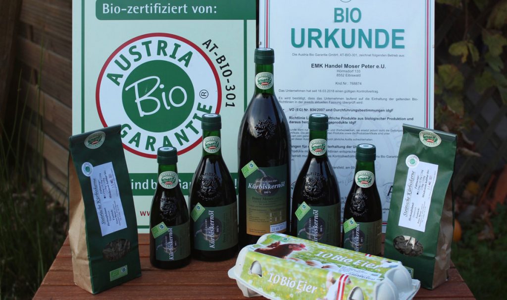 Übersicht über unsere Bio-Produkte und Auszeichnungen.